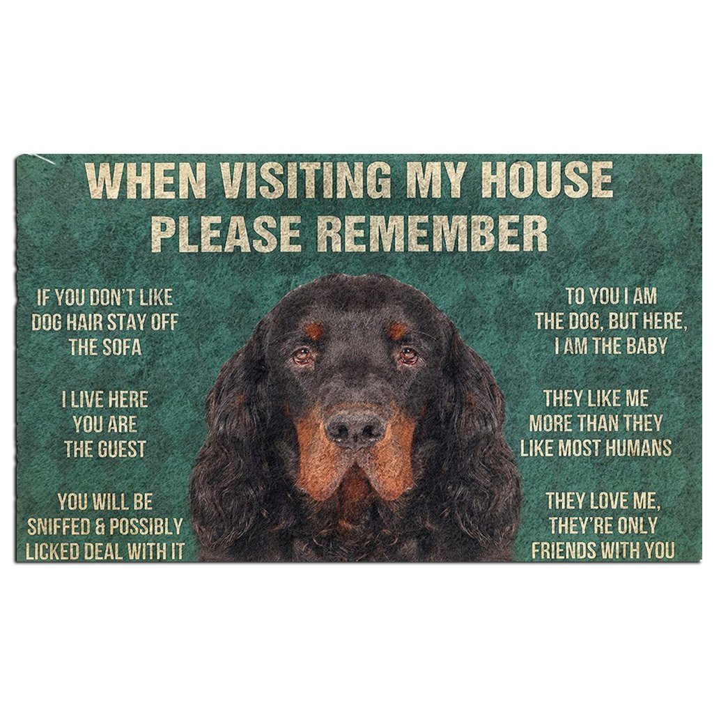 Gordon Setter's Rules Doormat