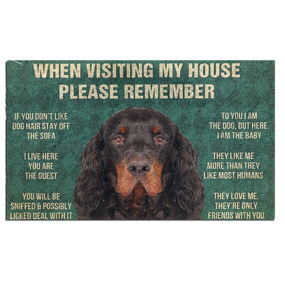 Gordon Setter's Rules Doormat