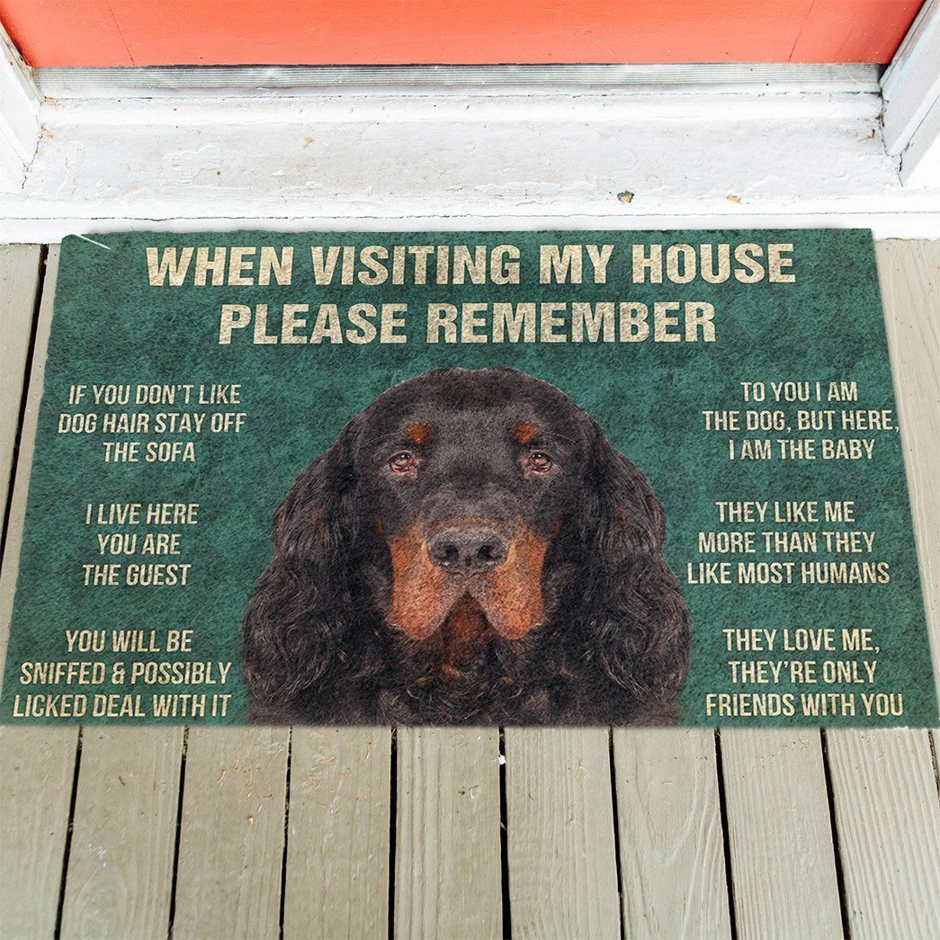 Gordon Setter's Rules Doormat