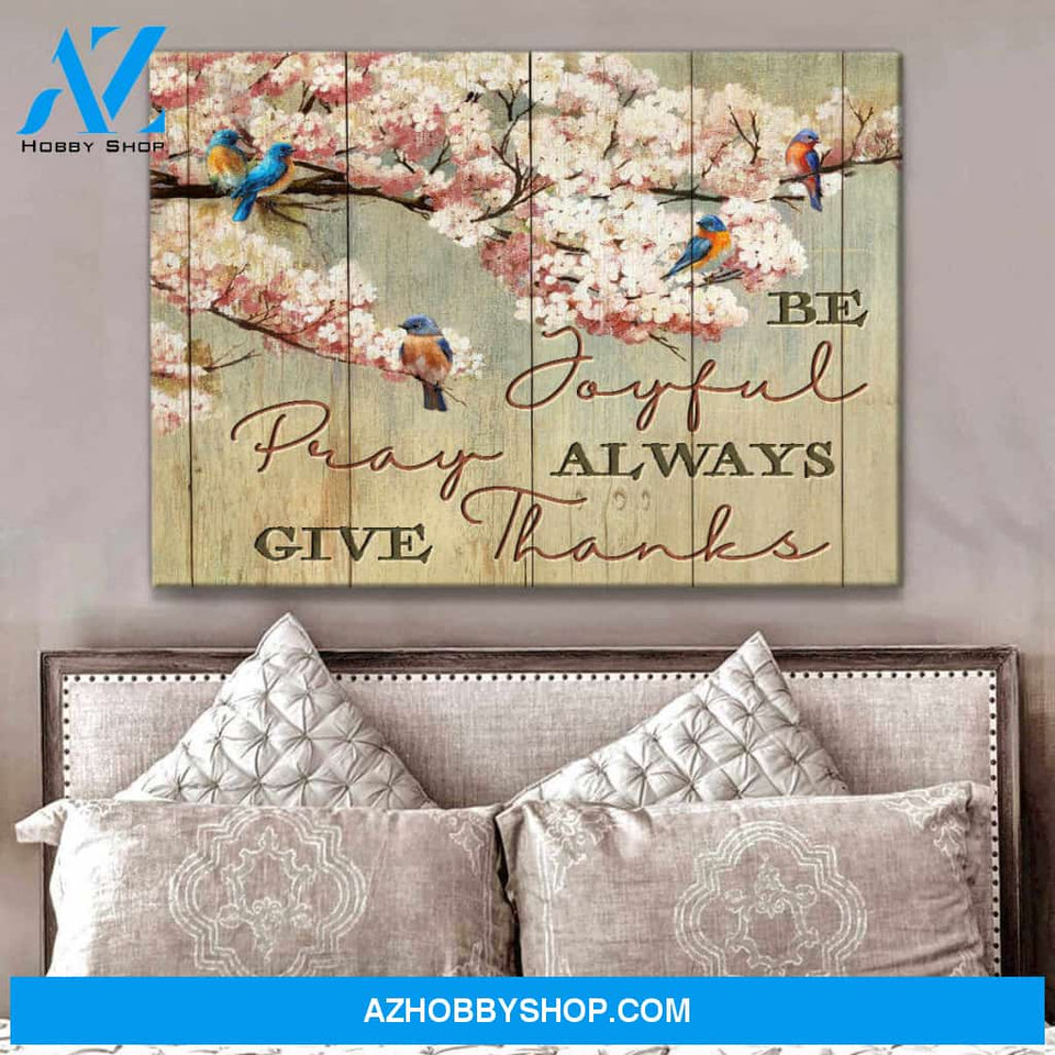 Gorgeous Bird Canvas Give Thanks Wall Art Decor