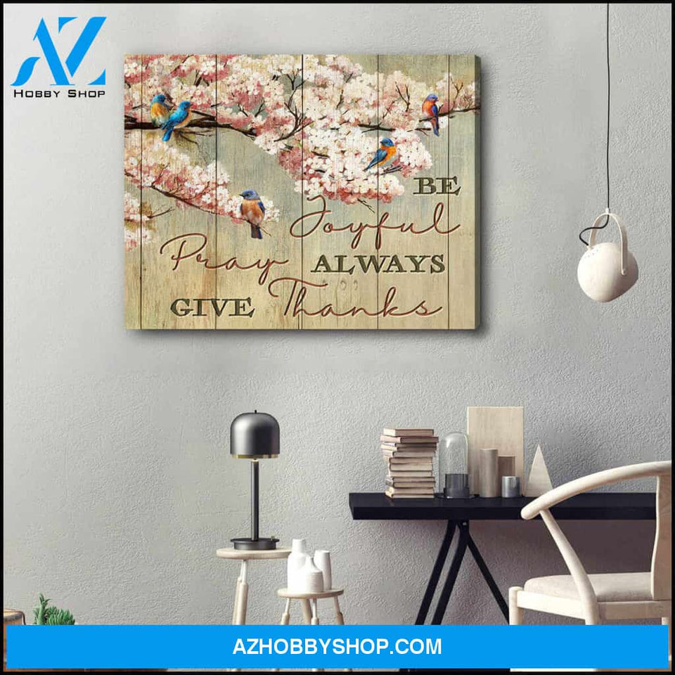 Gorgeous Bird Canvas Give Thanks Wall Art Decor