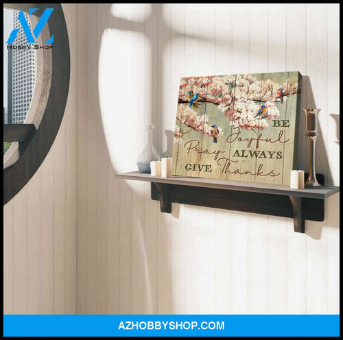 Gorgeous Bird Canvas Give Thanks Wall Art Decor