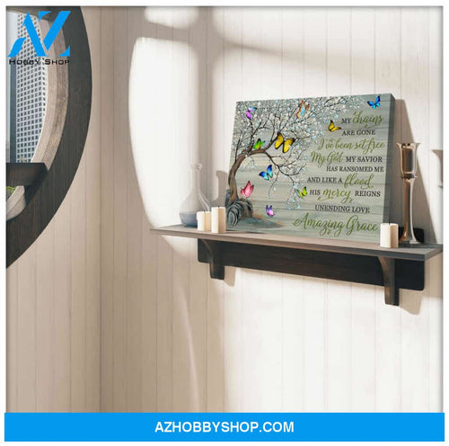 Gorgeous Butterfly Canvas Amazing Grace Wall Art Decor