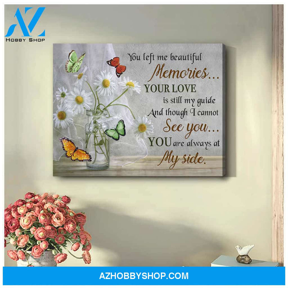 Gorgeous Butterfly Canvas You are always at my side Bereavement Wall Art Decor
