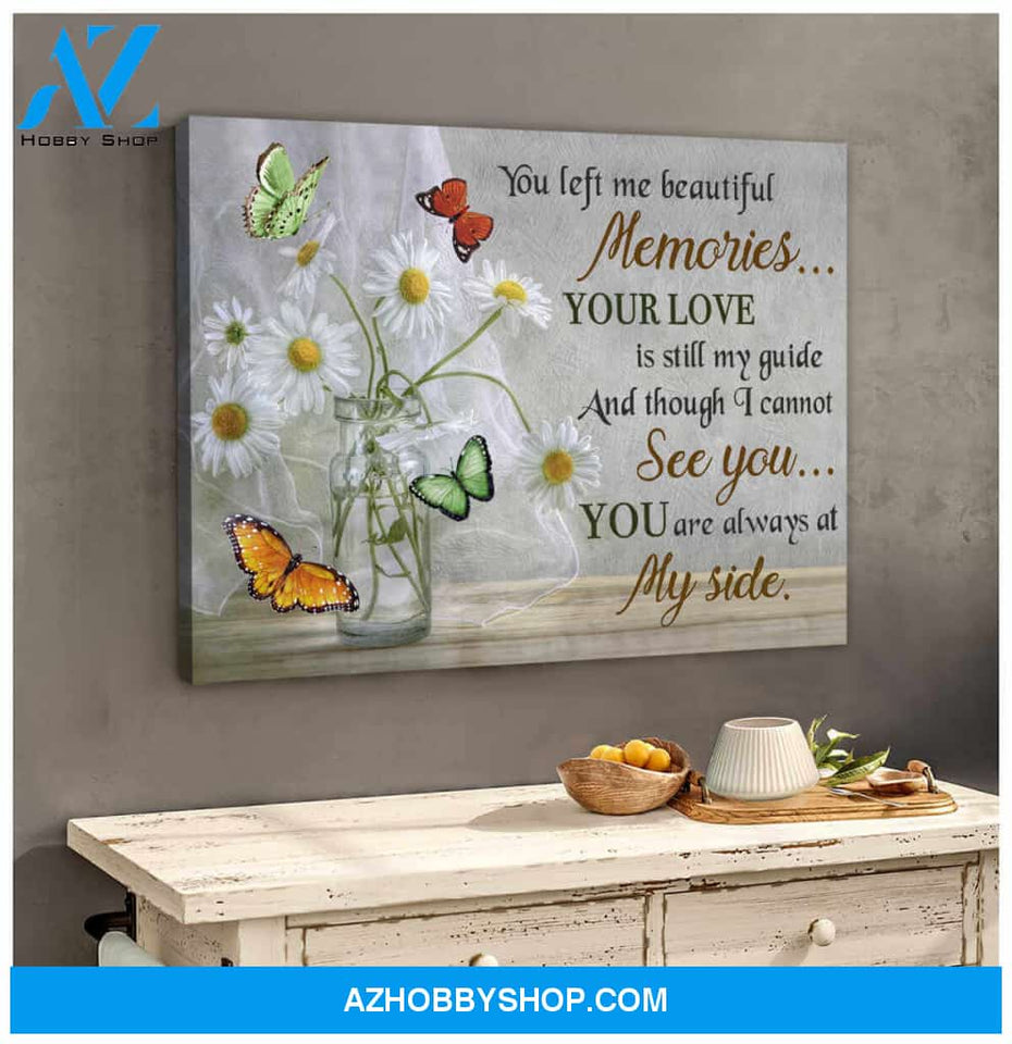 Gorgeous Butterfly Canvas You are always at my side Bereavement Wall Art Decor