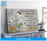 Gorgeous Butterfly Canvas You Are Always At My Side Bereavement Wall Art Decor | Moosfy Wrap Canvas Ready To Hang