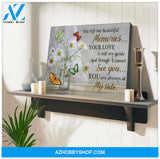 Gorgeous Butterfly Canvas You Are Always At My Side Bereavement Wall Art Decor | Moosfy Wrap Canvas Ready To Hang