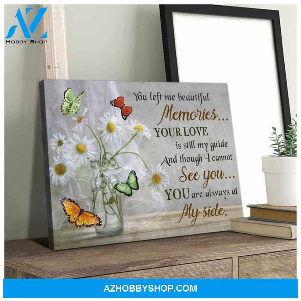 Gorgeous Butterfly Canvas You are always at my side Bereavement Wall Art Decor