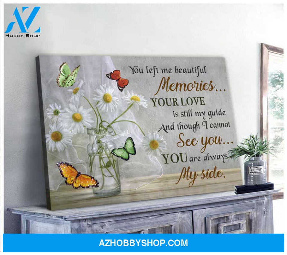 Gorgeous Butterfly Canvas You are always at my side Bereavement Wall Art Decor
