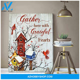 Gorgeous Cardinal Canvas Gather Here Wall Art Decor Family