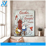 Gorgeous Cardinal Canvas Gather Here Wall Art Decor Family