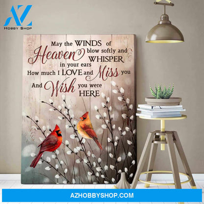 Gorgeous Cardinal Canvas Winds of Heaven Wall Art Decor