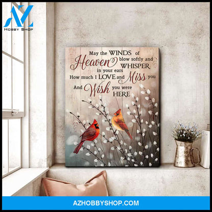 Gorgeous Cardinal Canvas Winds of Heaven Wall Art Decor