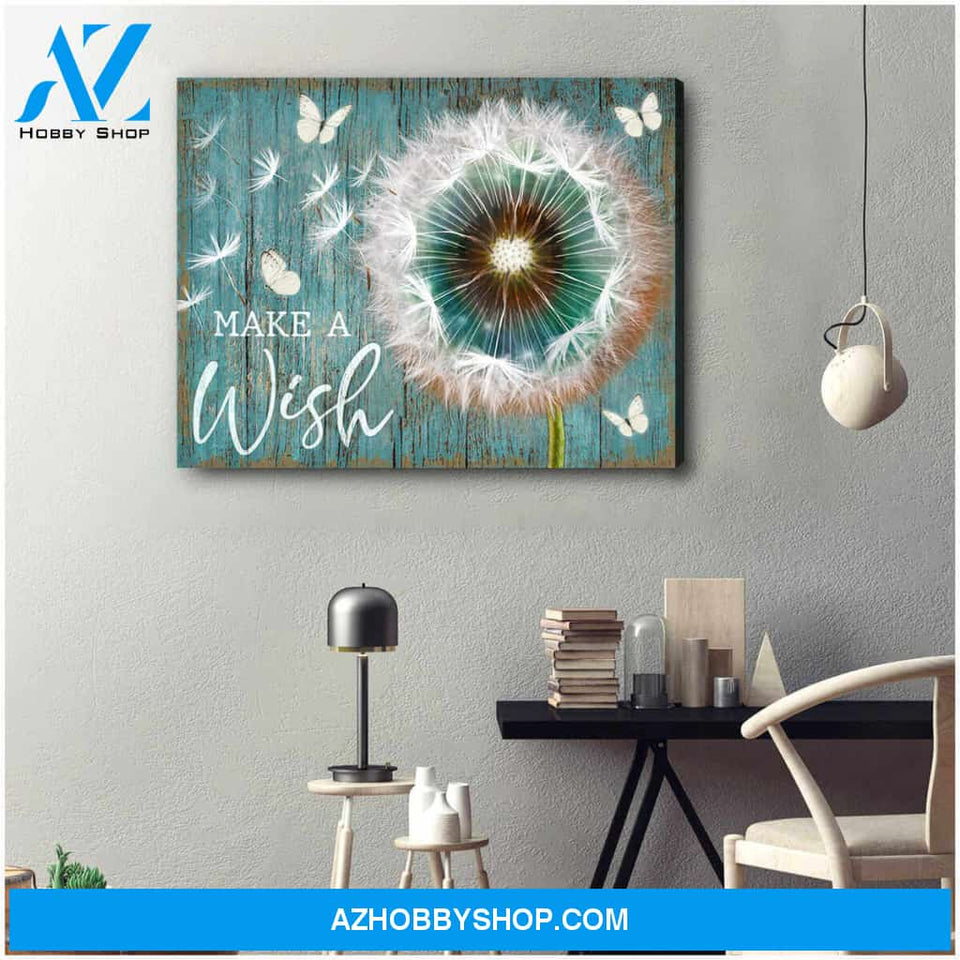 Gorgeous Dandelion And Butterfly Canvas Wall Art