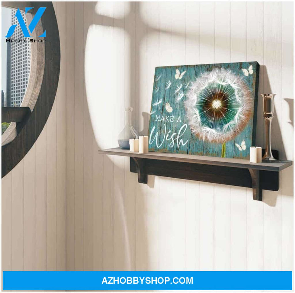 Gorgeous Dandelion And Butterfly Canvas Wall Art