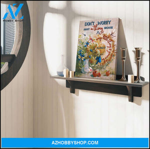 Ohcanvas Gorgeous Dragonfly Canvas Don't Worry Wall Art Decor