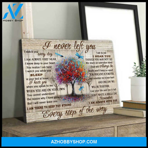 Gorgeous Dragonfly Canvas I Never Left You Wall Art Decor | Moosfy Wrap Canvas Ready To Hang