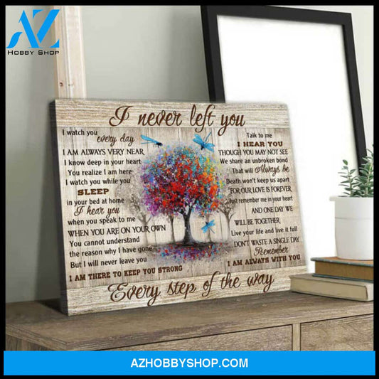 Gorgeous Dragonfly Canvas I Never Left You Wall Art Decor | Moosfy Wrap Canvas Ready To Hang