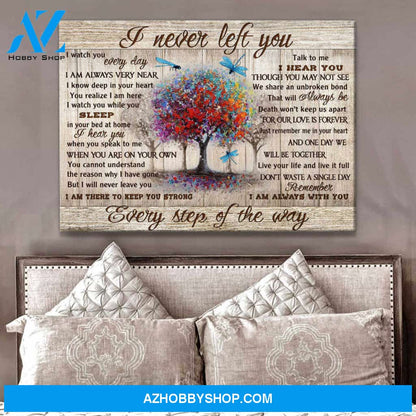 Gorgeous Dragonfly Canvas I never left you Wall Art Decor