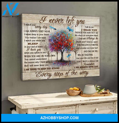 Gorgeous Dragonfly Canvas I Never Left You Wall Art Decor | Moosfy Wrap Canvas Ready To Hang