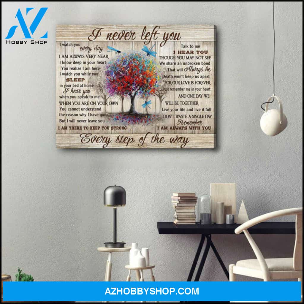 Gorgeous Dragonfly Canvas I Never Left You Wall Art Decor | Moosfy Wrap Canvas Ready To Hang