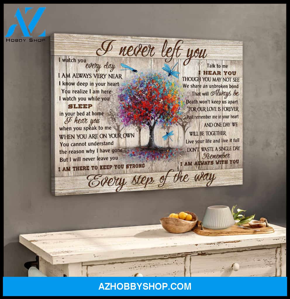 Gorgeous Dragonfly Canvas I never left you Wall Art Decor