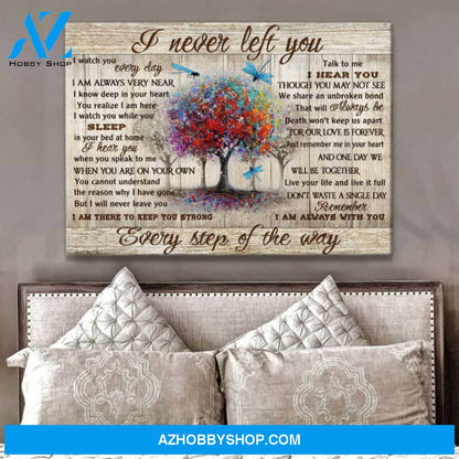 Gorgeous Dragonfly Canvas I Never Left You Wall Art Decor | Moosfy Wrap Canvas Ready To Hang