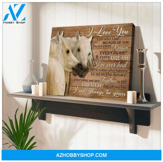 Gorgeous Horse Canvas I Love You Horse Wall Art Decor