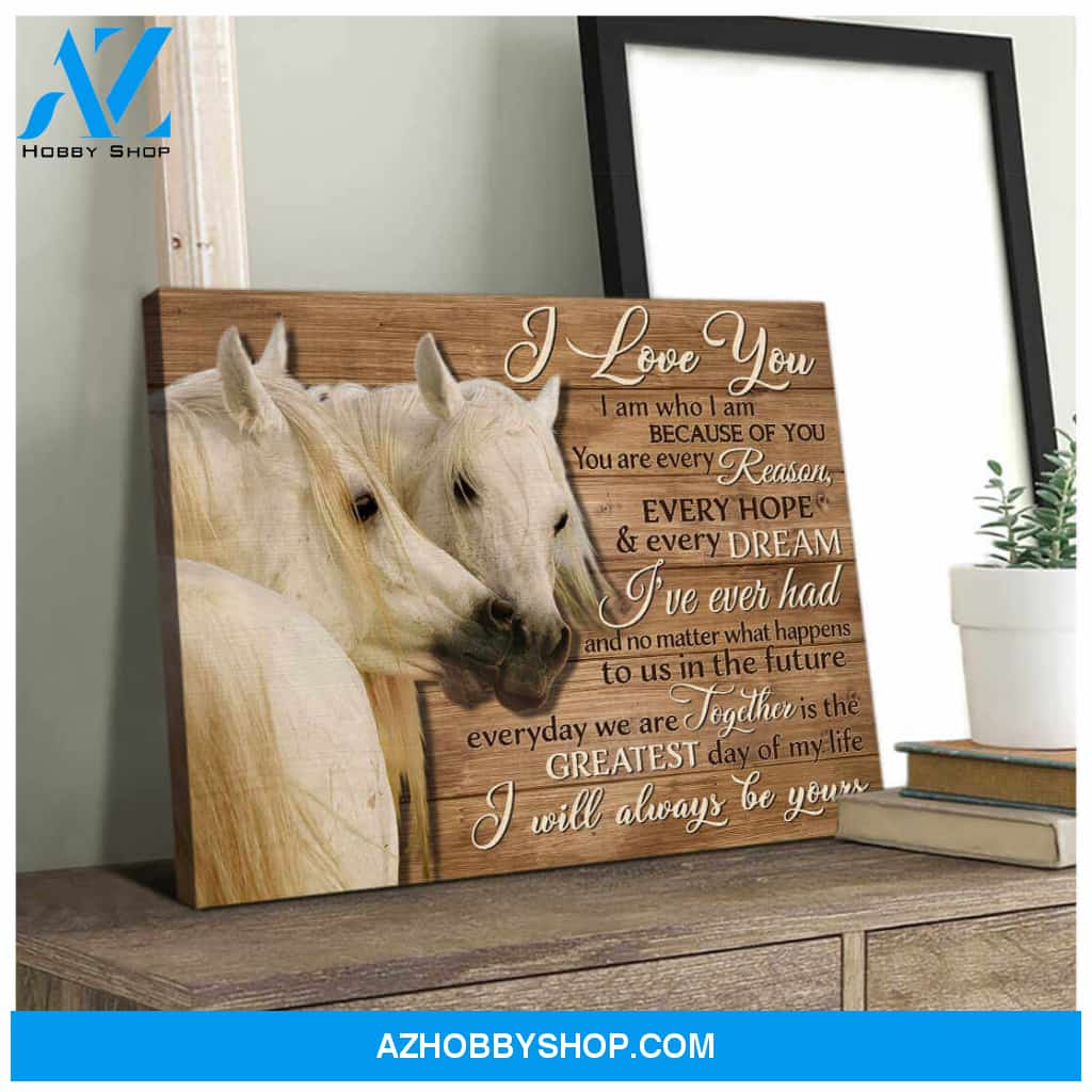 Gorgeous Horse Canvas I Love You Horse Wall Art Decor