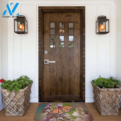 Gorgeous Monarch Butterfly Doormat Indoor And Outdoor Mat Entrance Rug Sweet Home Decor Housewarming Gift Gift For Friend Family Butterflies Lovers
