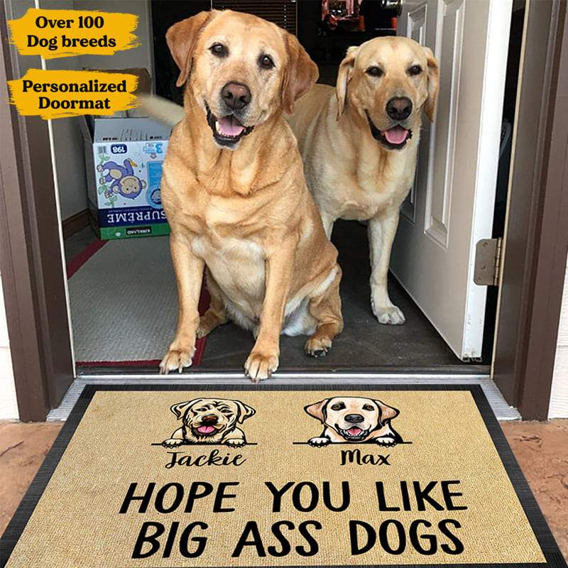 Hope You Like Big Ass Dog Doormat, Dog Lover Gift