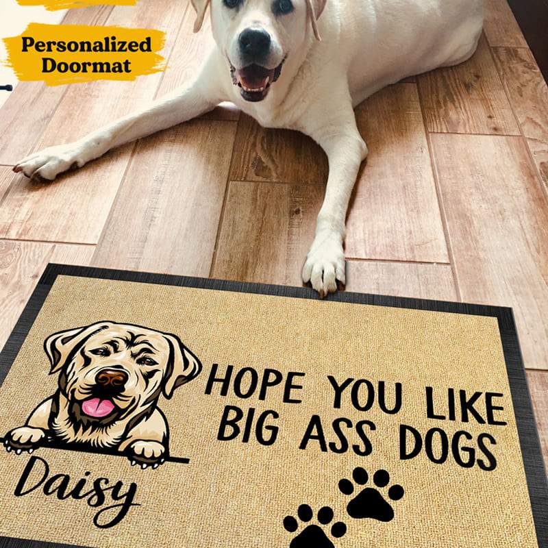 Hope You Like Big Ass Dog Doormat, Dog Lover Gift