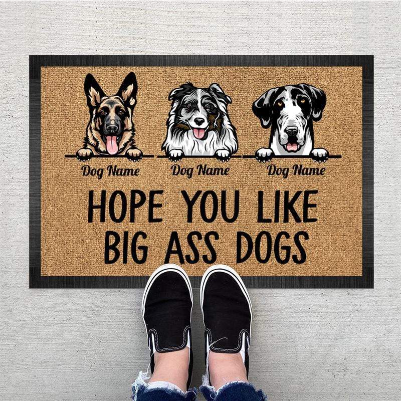 Hope You Like Big Ass Dog Doormat, Dog Lover Gift