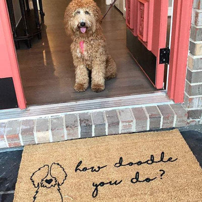How Doodle You Do Dog Doormat, Dog Lover Gift