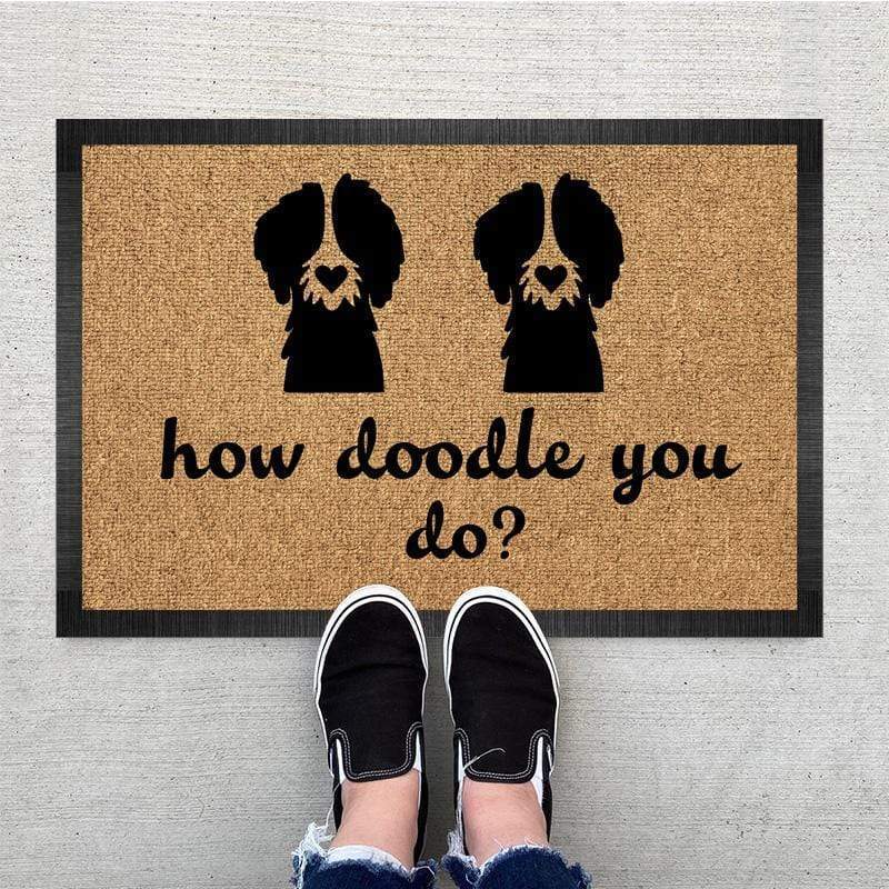 How Doodle You Do Dog Doormat, Dog Lover Gift