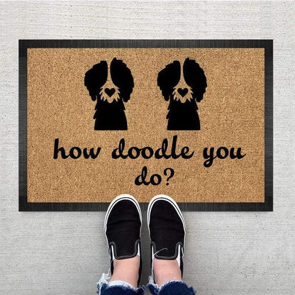 How Doodle You Do Dog Doormat, Dog Lover Gift