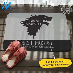 GOT Personalized House Name Doormat