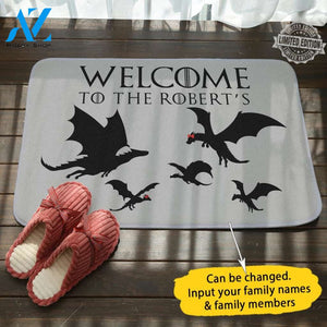GOT Personalized Name Door mat