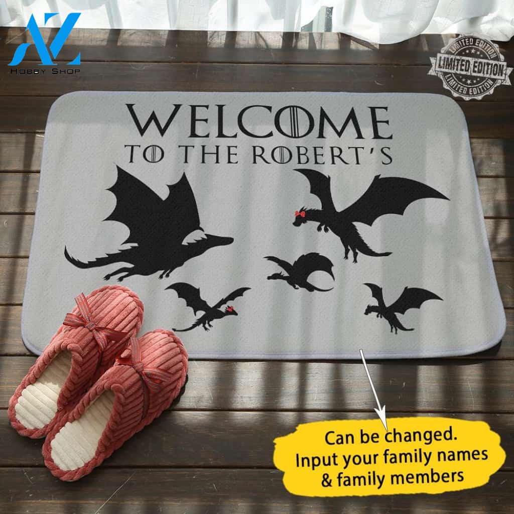 GOT Personalized Name Door mat