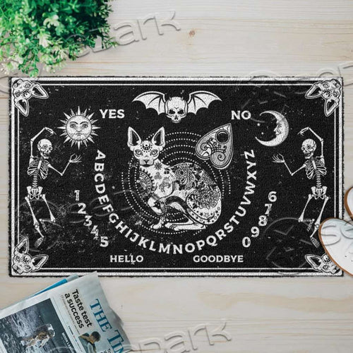 Gothic Ouija Board Cat SED-0736 Door Mat