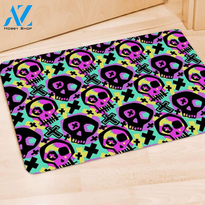 Graffiti Skull Door Mat