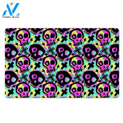 Graffiti Skull Door Mat