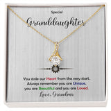 Granddaughter - Beautiful and Loved - Alluring Beauty Necklace