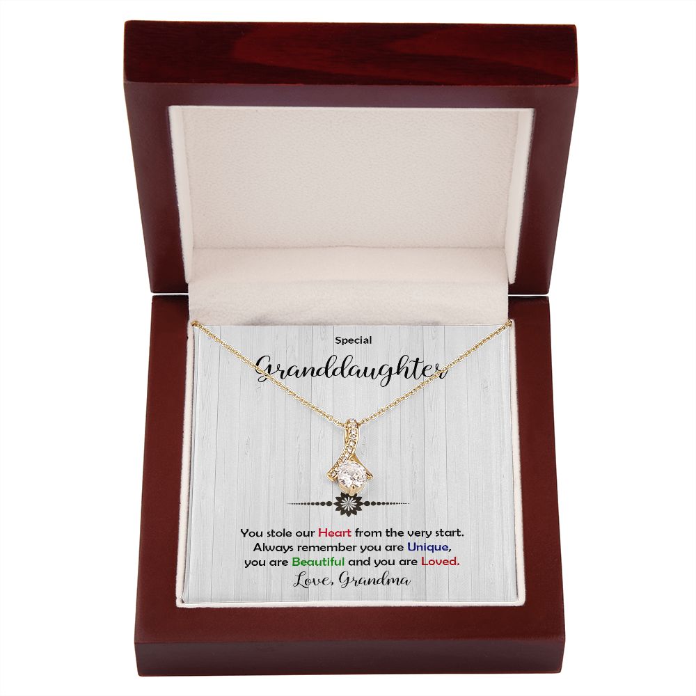 Granddaughter - Beautiful and Loved - Alluring Beauty Necklace