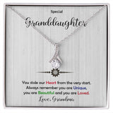 Granddaughter - Beautiful and Loved - Alluring Beauty Necklace