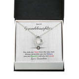 Granddaughter -Beautiful and Loved - Forever Love Heart Necklace