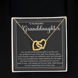 Granddaughter Precious Gift Interlocking Hearts Necklace