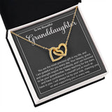 Granddaughter Precious Gift Interlocking Hearts Necklace