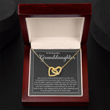 Granddaughter Precious Gift Interlocking Hearts Necklace