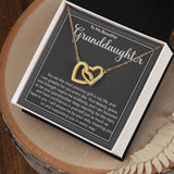 Granddaughter Precious Gift Interlocking Hearts Necklace